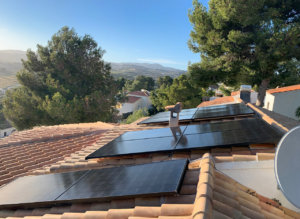 paneles solares installation in Moraira