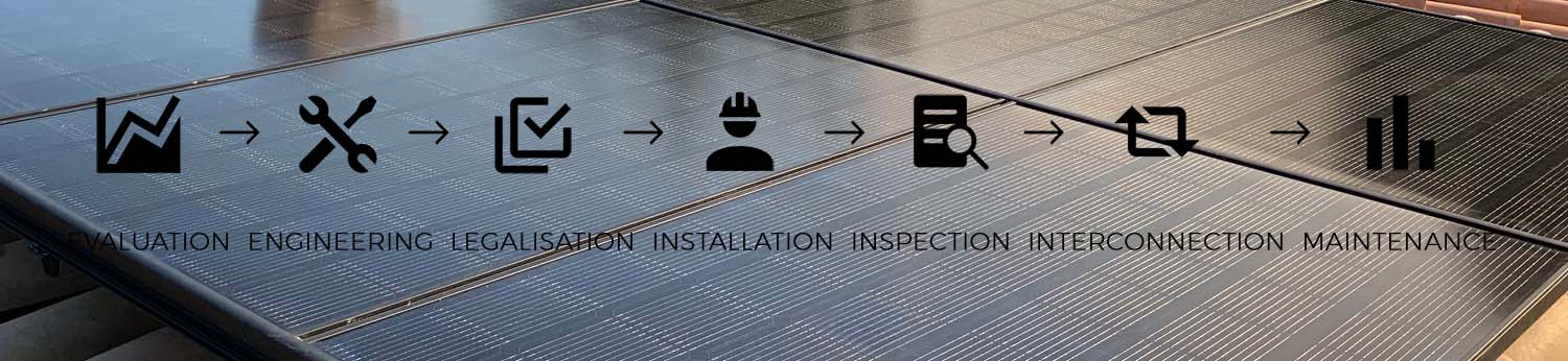 solar panels instalation